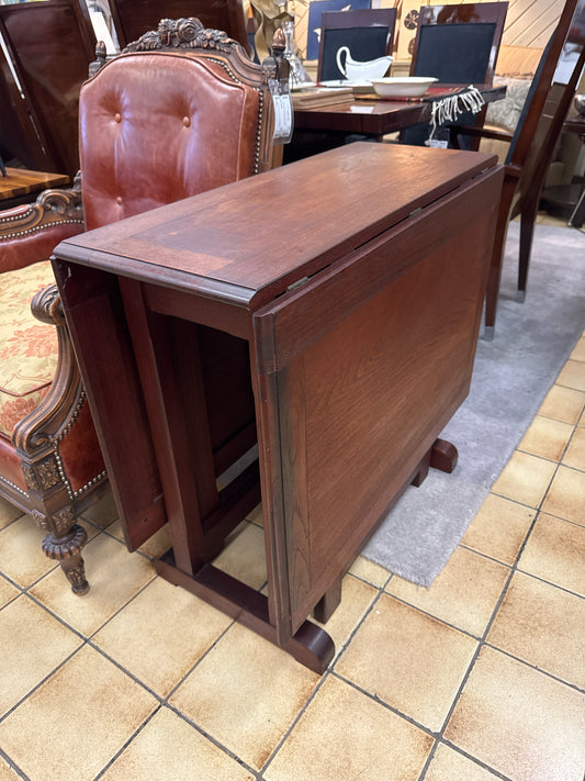 Solid Mahogany Drop Leaf Table