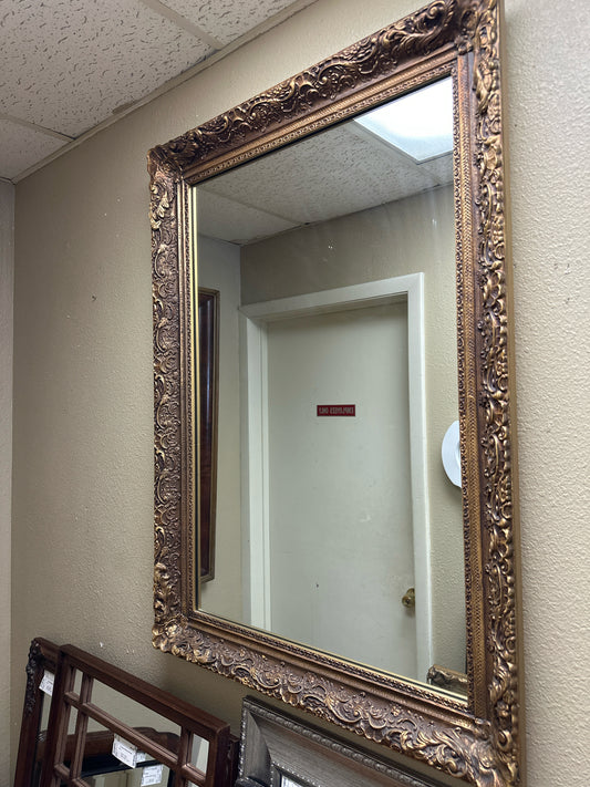 Aged Gold Framed Mirror 30 x 42