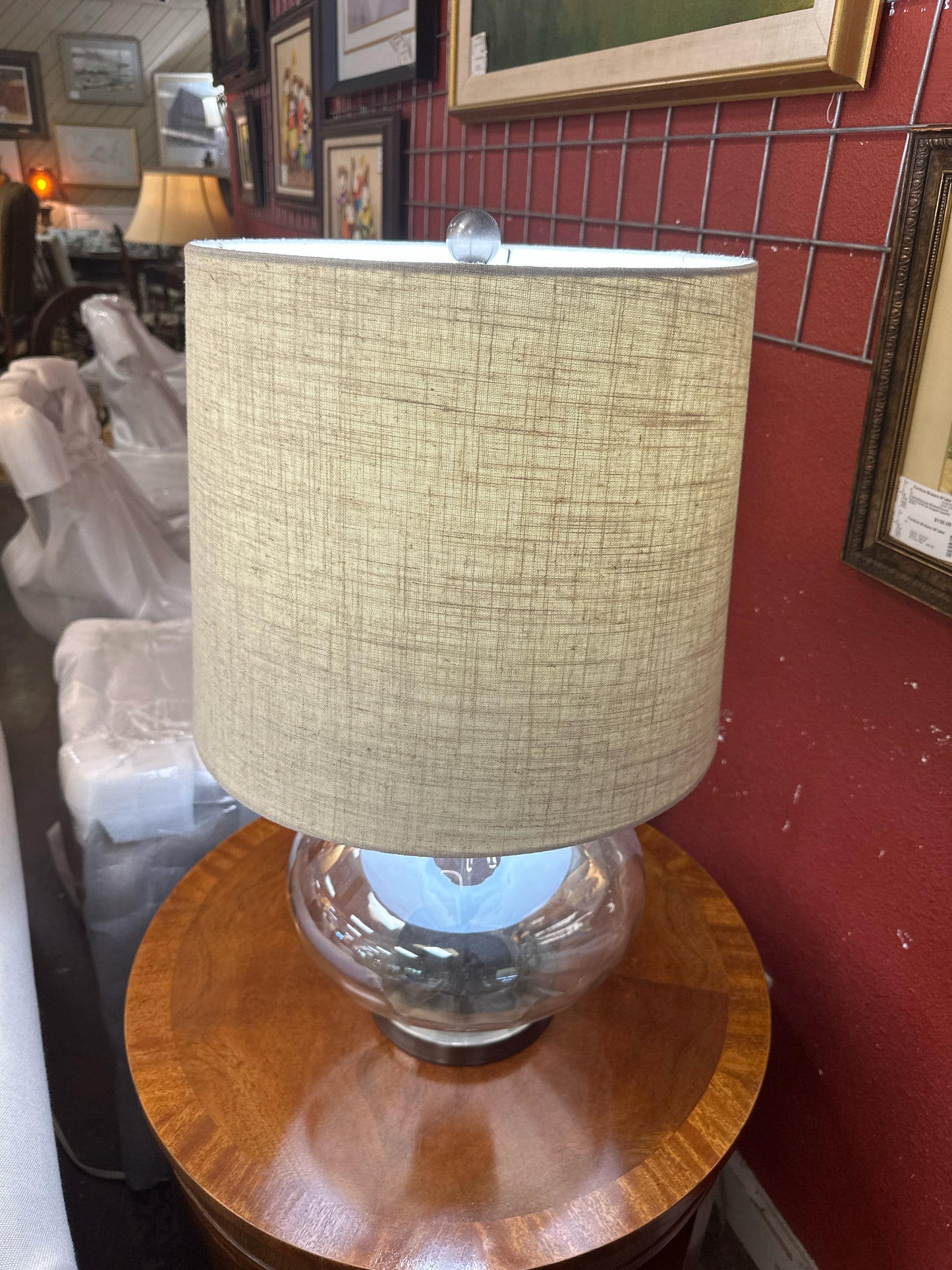 PAIR Pottery Barn Lamps w/ Linen Shades