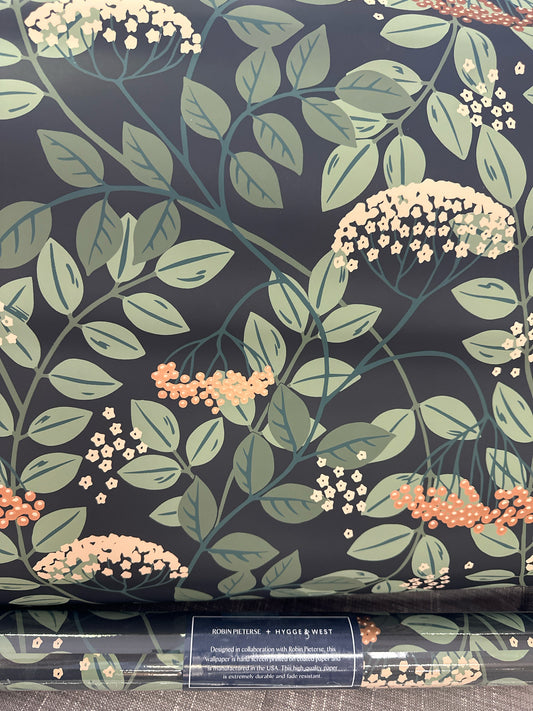 "Robin" Robin Pieterse Wallpaper- 5.5 Rolls 27" x 30'- Traditional Paper