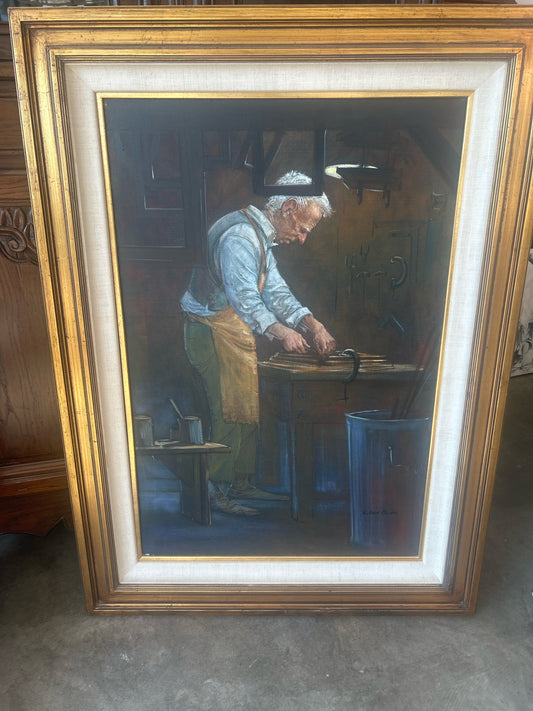 Self Portrait of Robert Owen, Artist- 33.5 X 45.5
