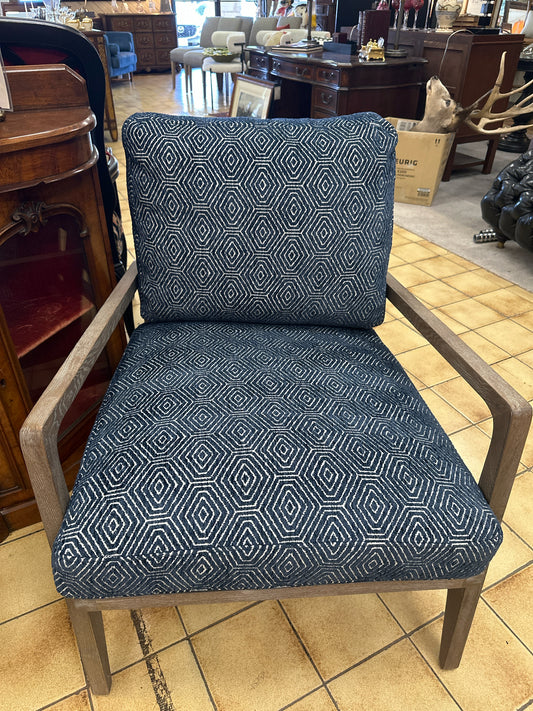 Glendale Grey Wood Blue Chair (orig.1500)
