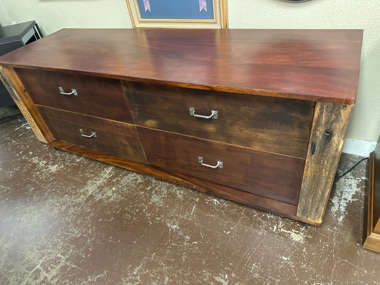 4 Hands Bureau w/ 4 Drawers Chrome Handles