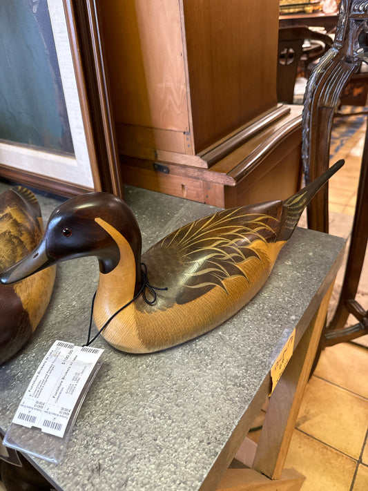 Hand Carved and Painted Duck from Cabela's (signed, single)
