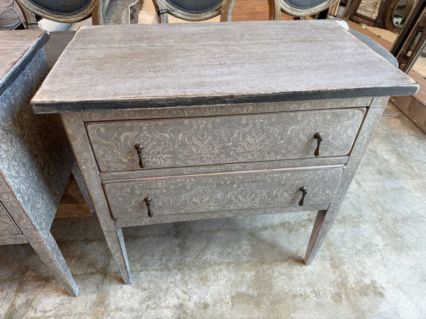Arhaus Amalfi Collection 2 Drawer Nightstand 32h X 31.5l X 18d