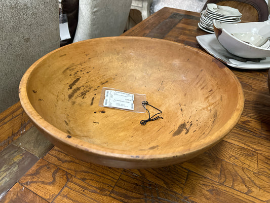 18.5" Diameter Old Wood Bowl