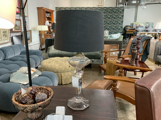 Antique Fostoria Lamp w/ Black Shade