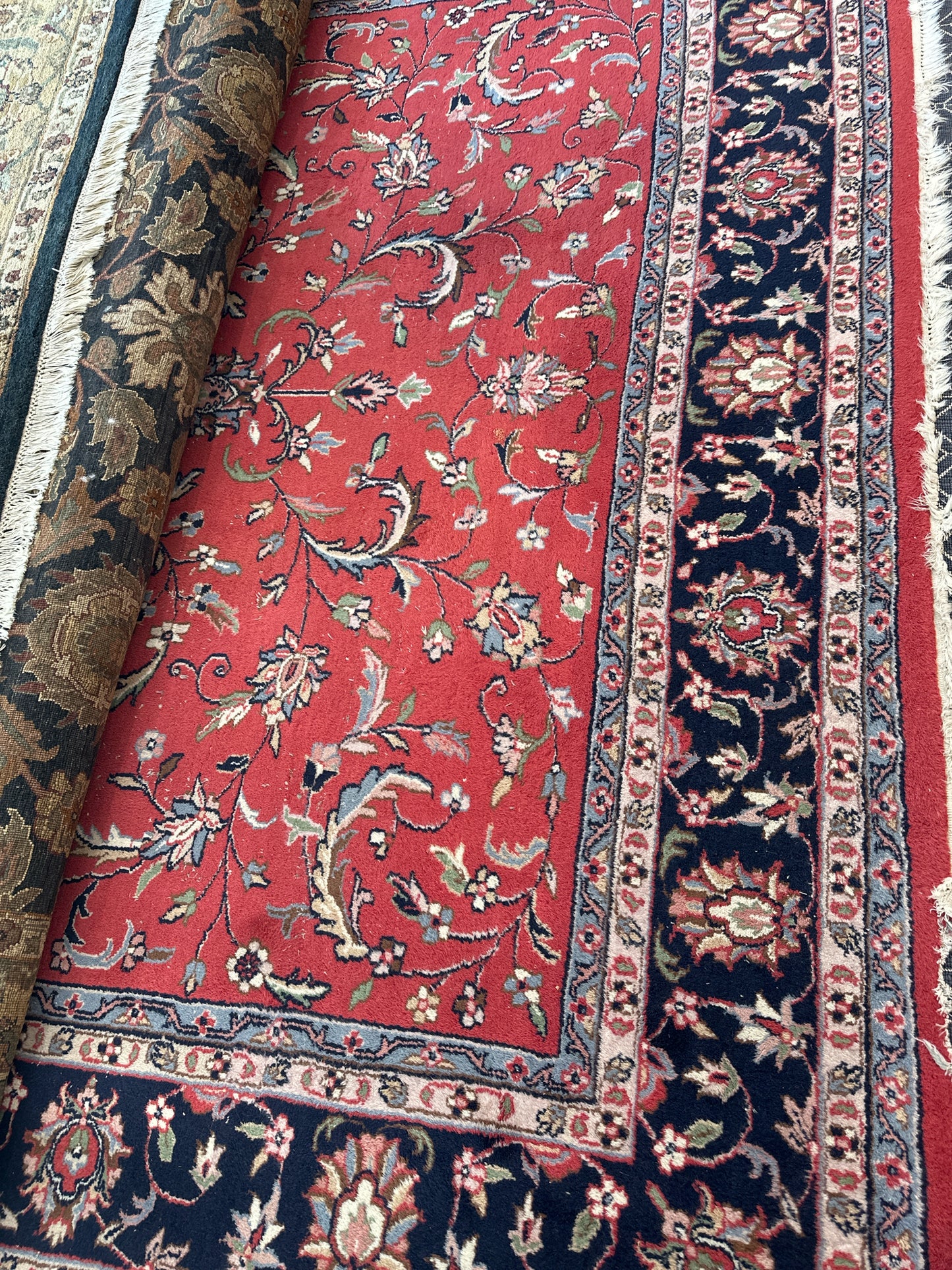 9 x 12 Oriental Rug from Kaska's- Blues/Reds