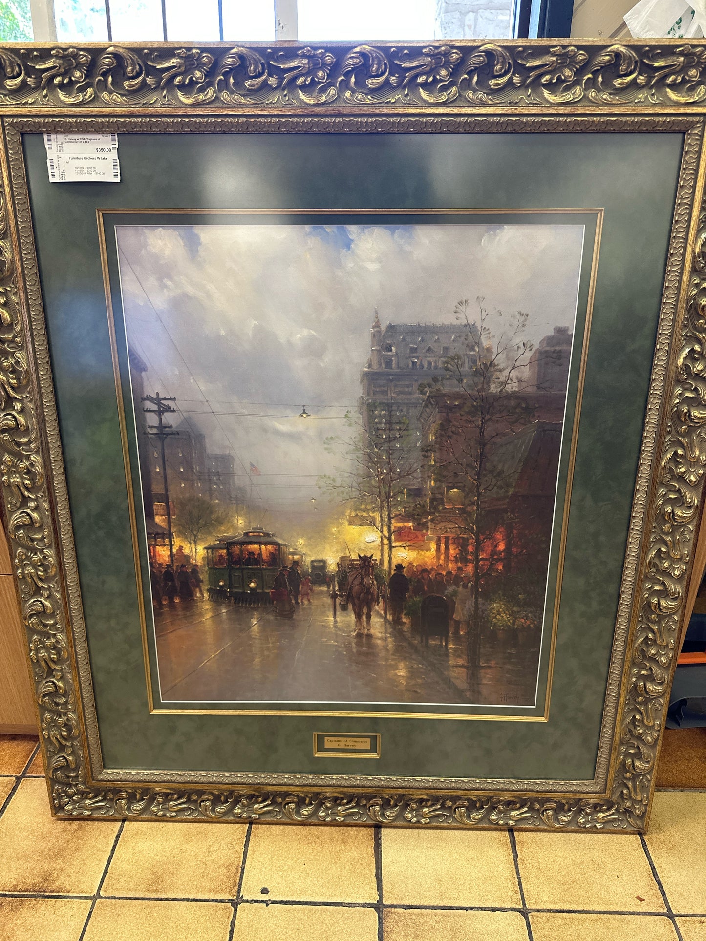 G. Harvey w/ COA "Captains of Commerce" 37 x 42.5