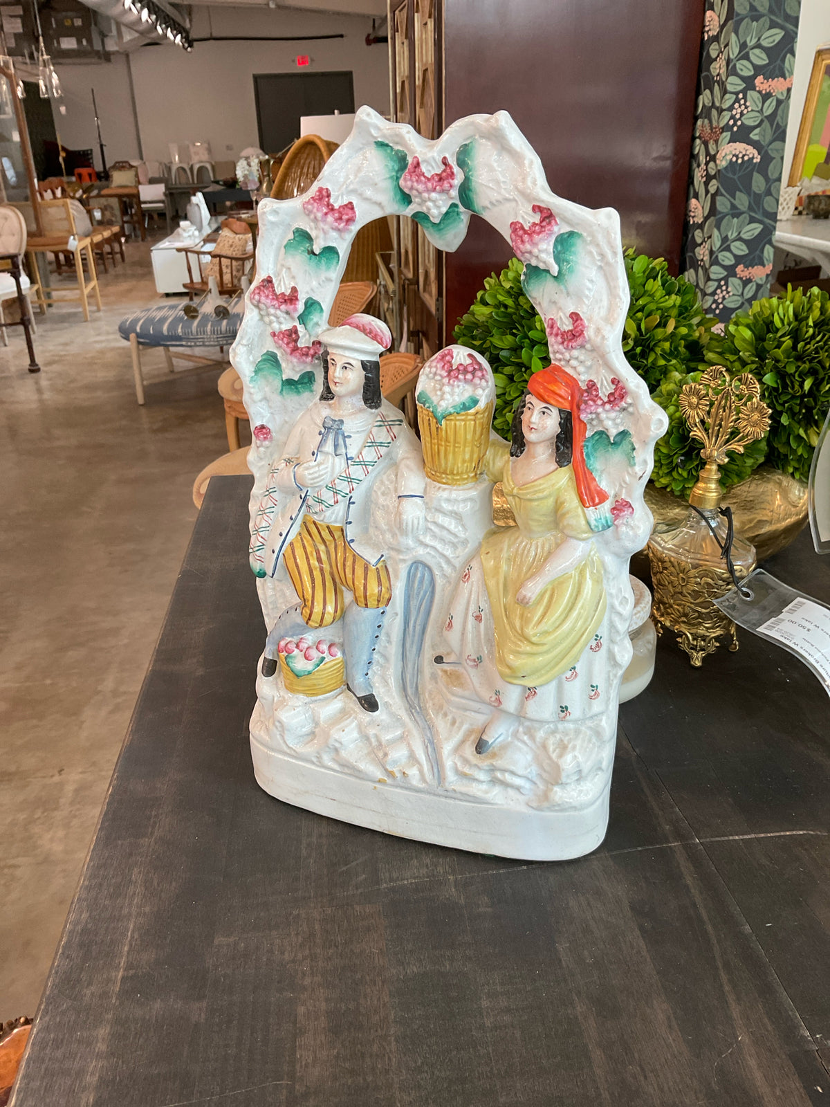 Staffordshire, Antique Victorian Bride and Groom