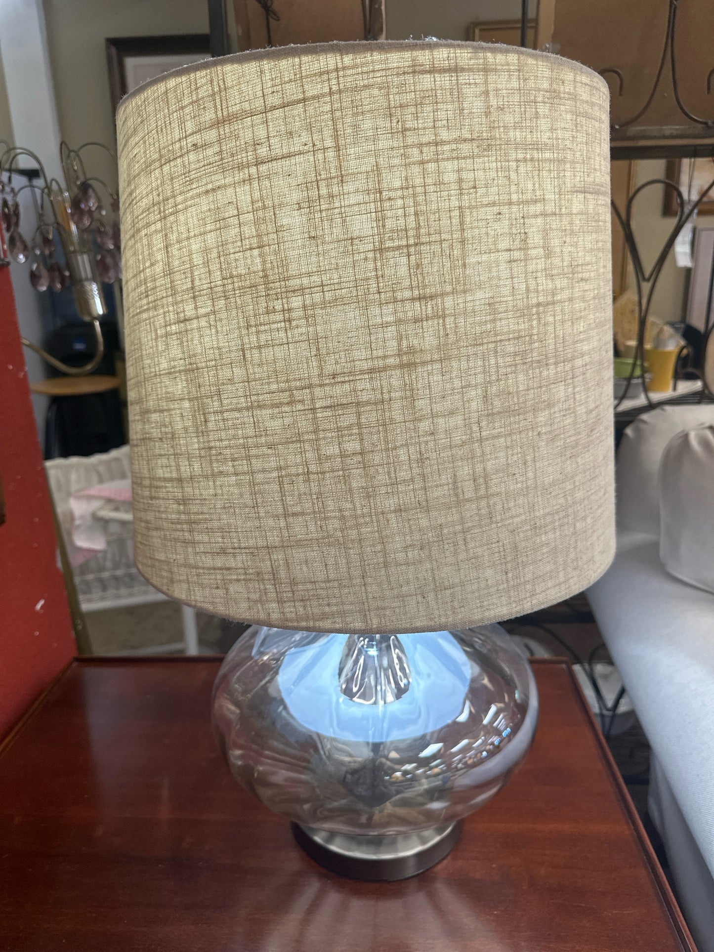 PAIR Pottery Barn Lamps w/ Linen Shades