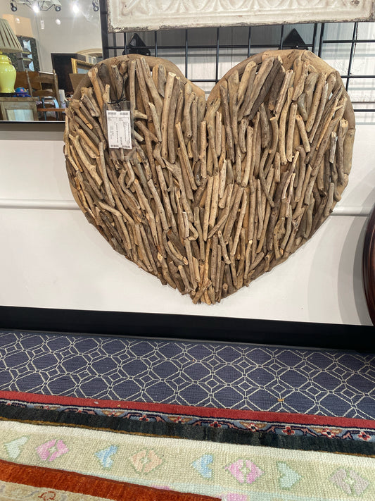 Heart - Shape Birchwood Wall Art (30"x29")