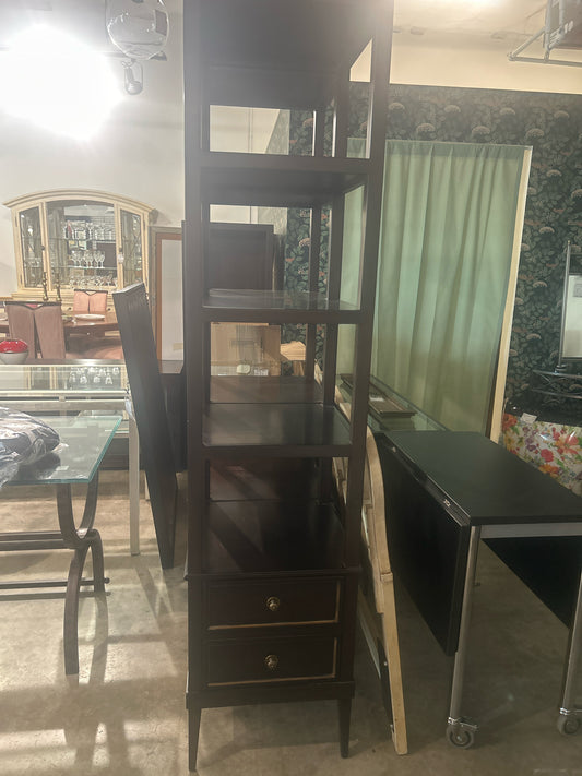La Salle Etagere w/ 2 Drawers 18.5w X 18.5d X 78h