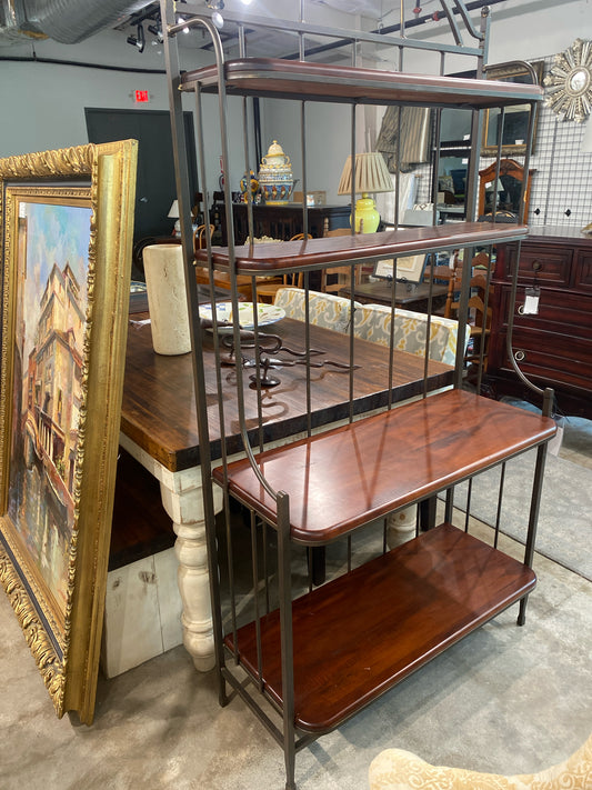 Iron & Wood Bakers Rack