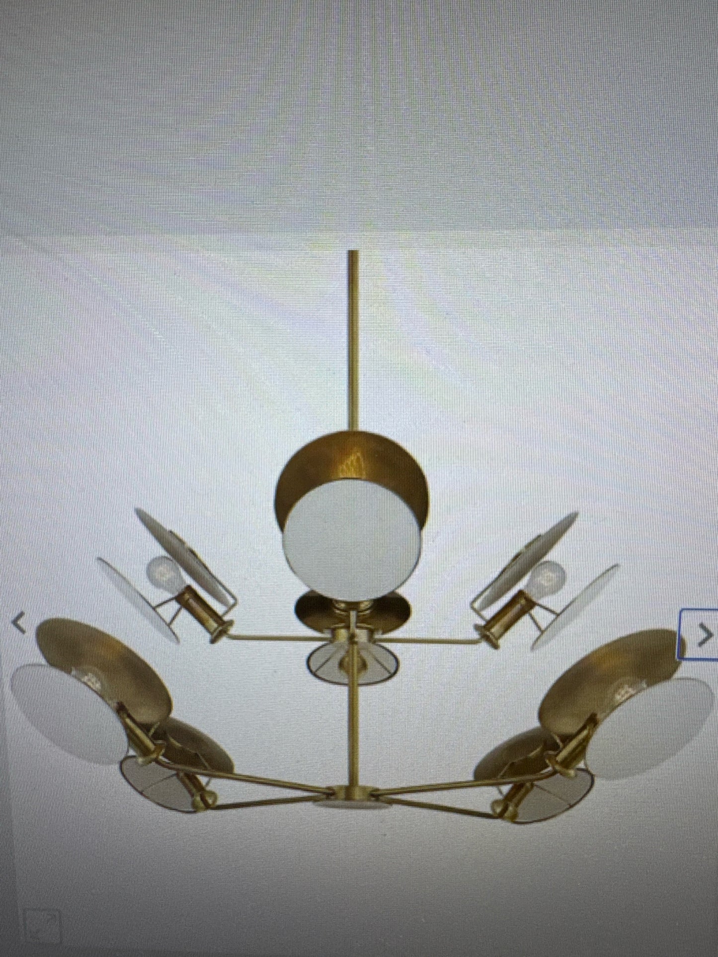 Visual Comfort Thomas O'Brien Osiris 2-Tier Brass Chandelier
