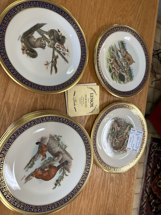 SET of 10 Lenox Woodland Wildlife Collection