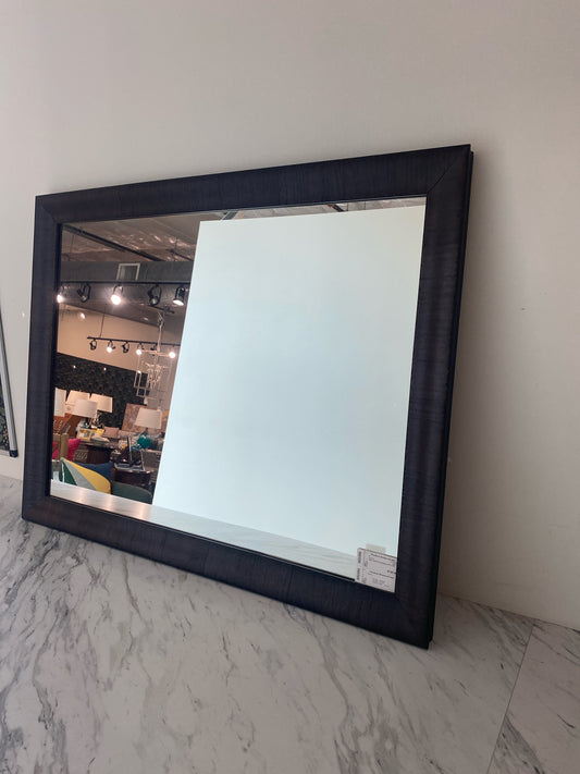 Black Wood Framed Mirror 42" X 32"
