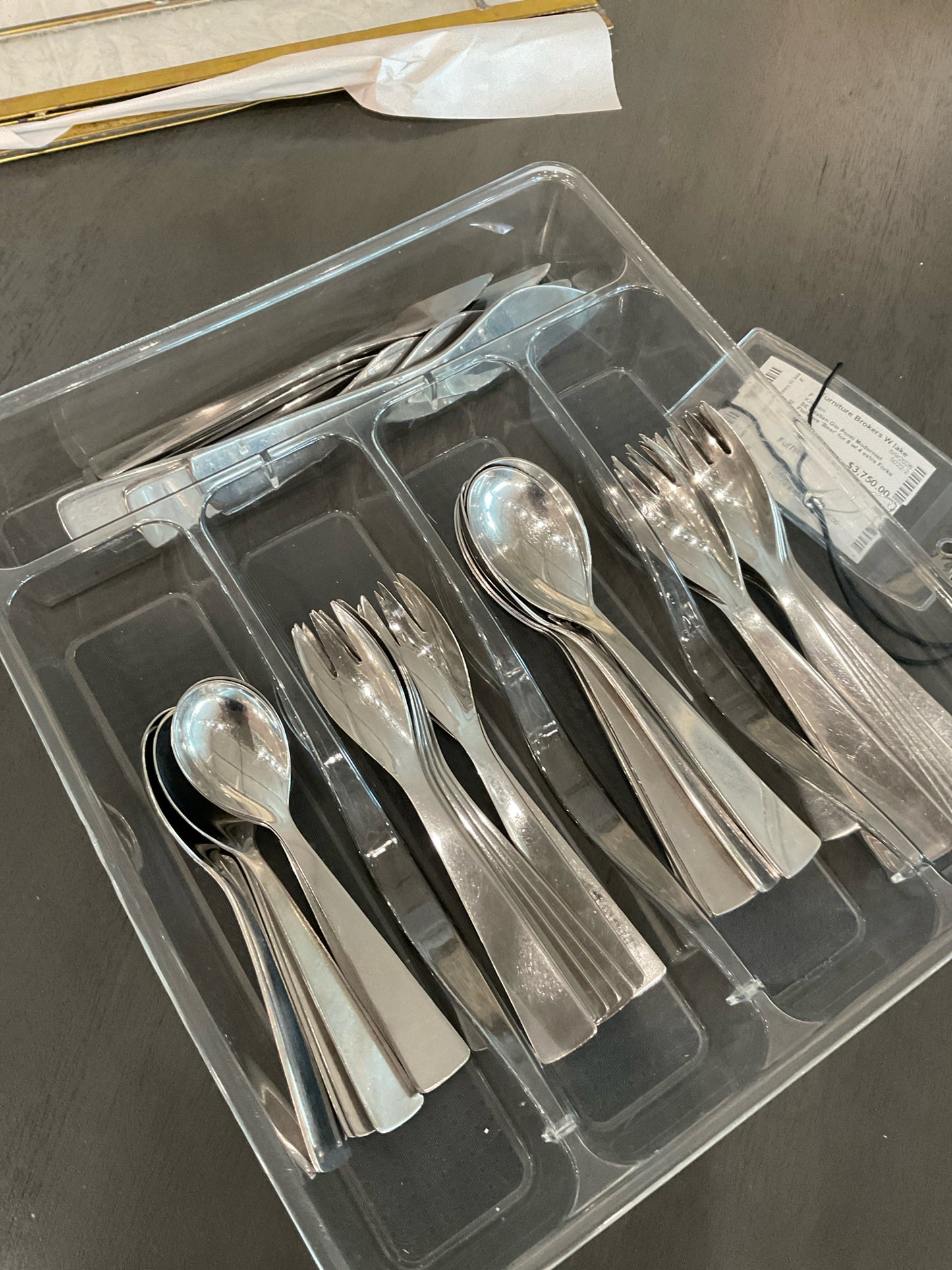 SET Italian Gio Ponti Modernist Flatware 'Bear' for 8 w/ 4 extra Forks