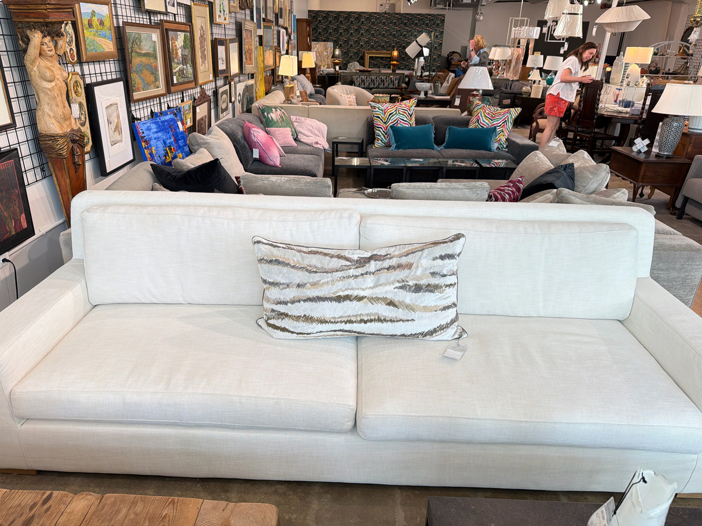 RH Modena Track 2 Cushion Sofa 9'long