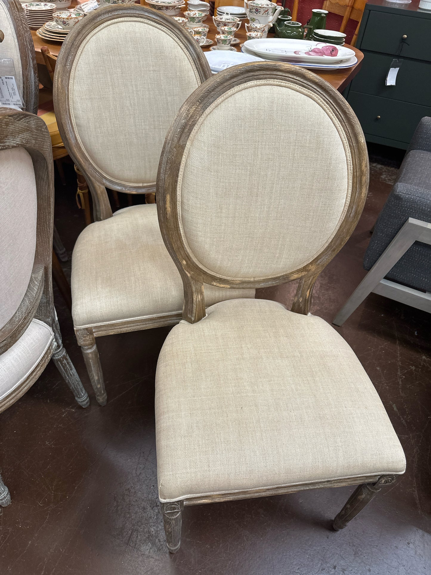 RH PAIR of Armless Dining Chairs