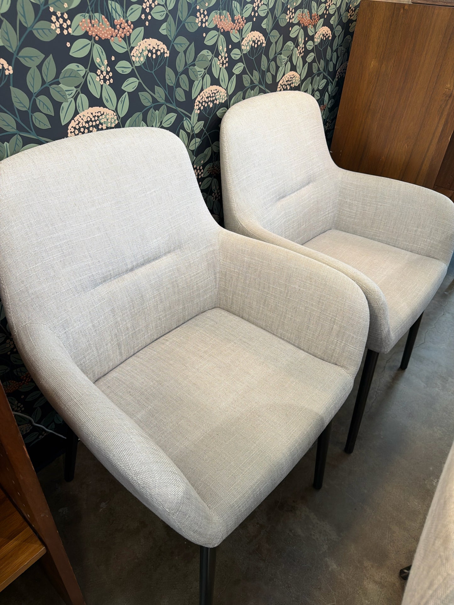 PAIR Minotti "Flavin" Arm Chairs