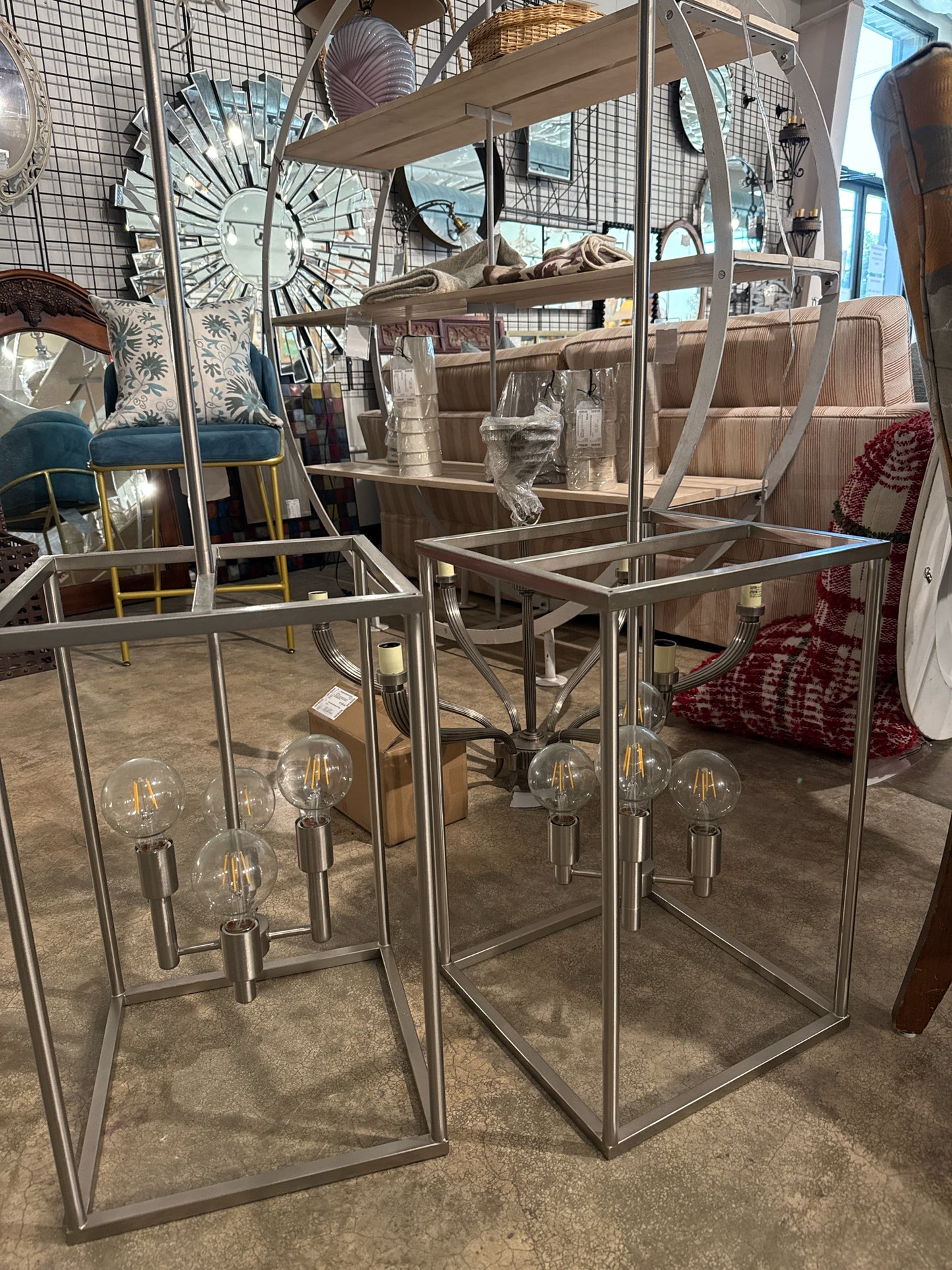 4-Light Brushed Nickel Chandelier
