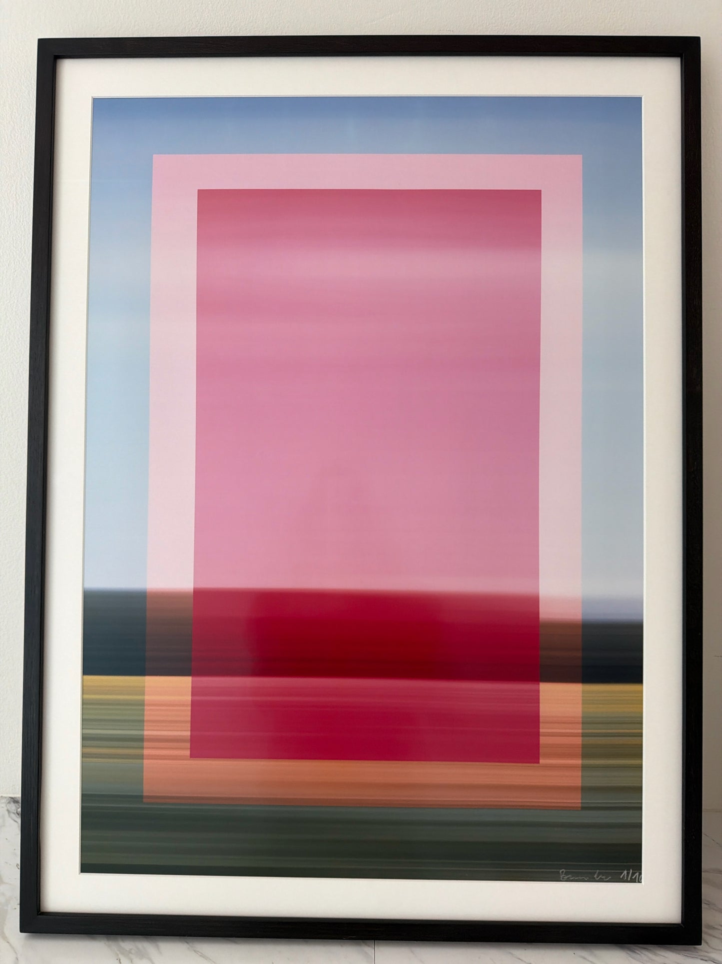 Sign. w/ Cert.Igor Vitomorirov Sunset in Black Frame 70 x 50