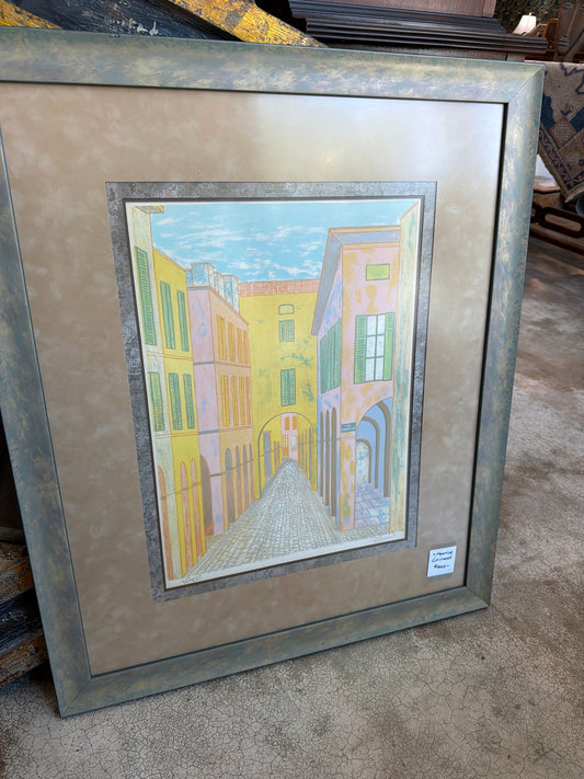 Signed Maurice Loirand 259/275 Colorful Town 26.5 32