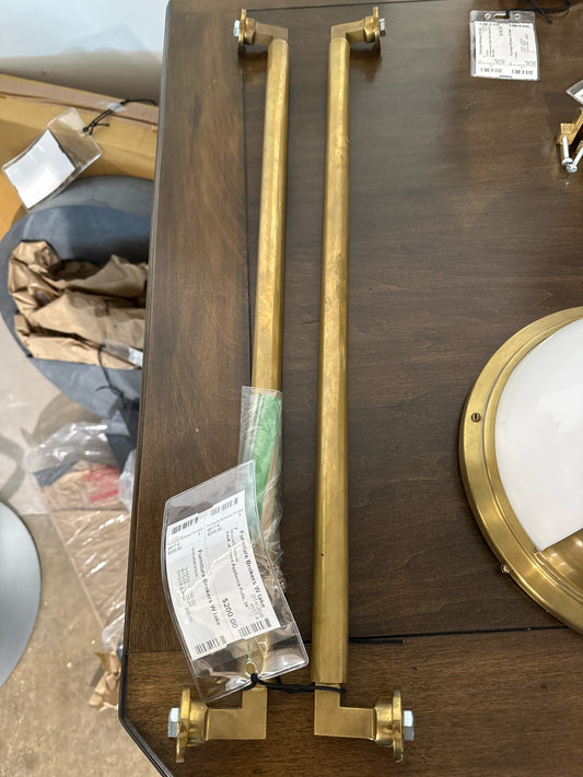 PAIR of Brass Appliance Pulls, 24"