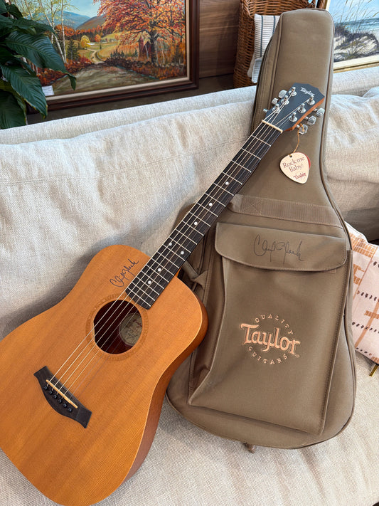 Clint Black Signed Taylor Guitar & Case