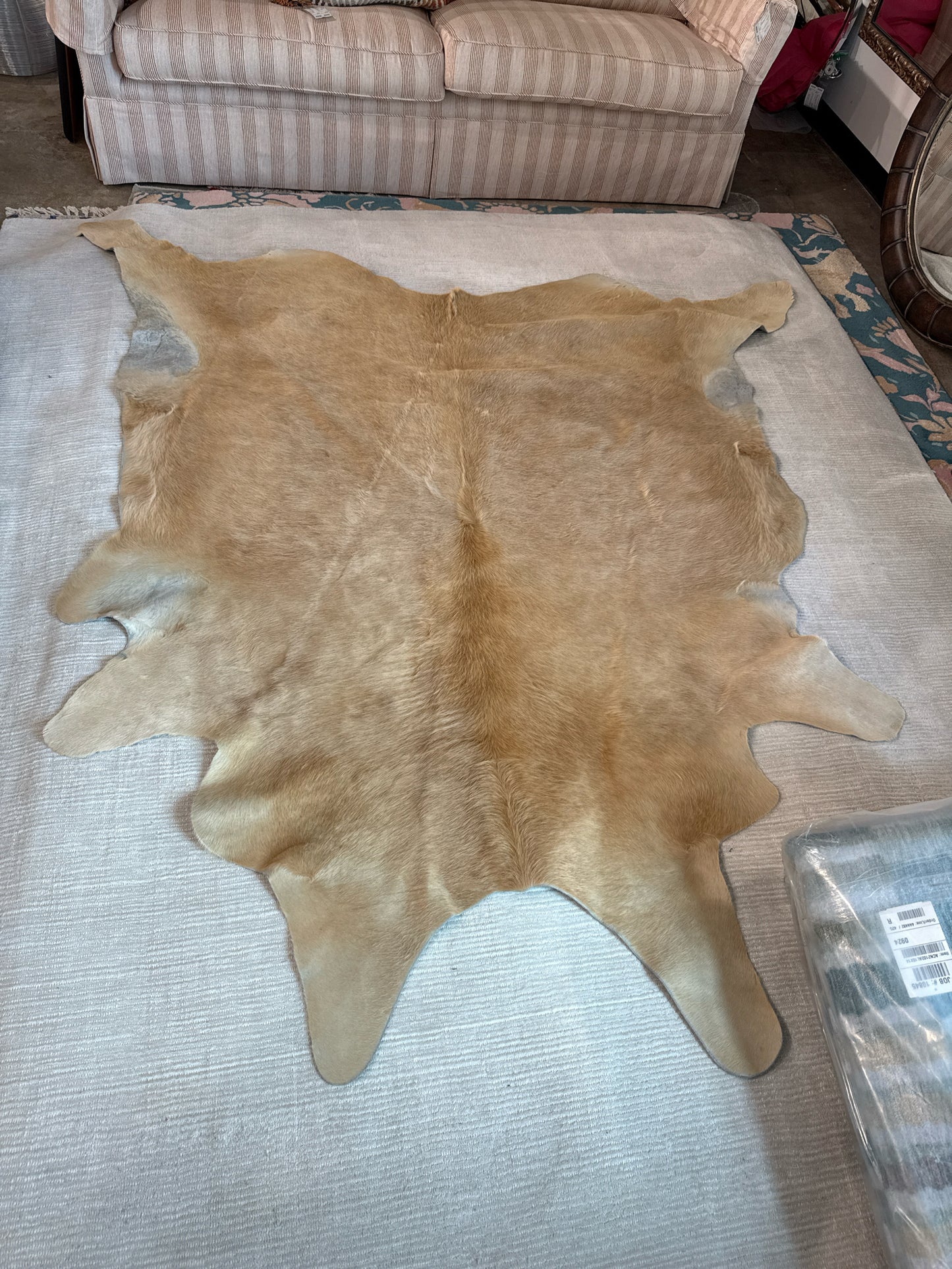 Light Color Rawhide Rug