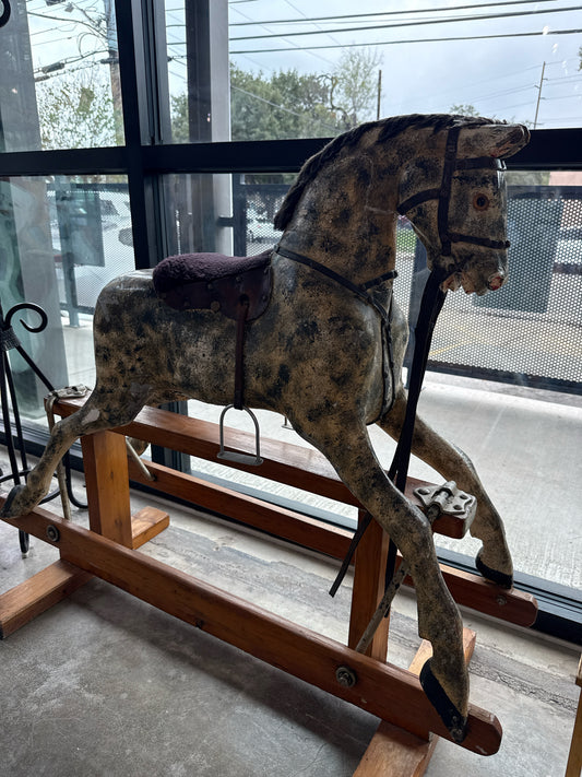 Antique English Glider Rocking Horse from Godalming, Surrey