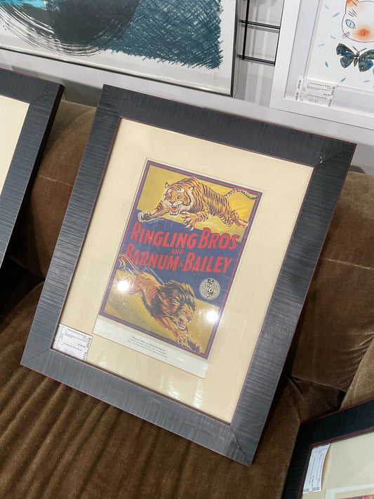 Vintage Ringling Bros, Barnum & Bailey Framed Poster