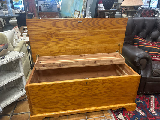 Cedar Chest With One Top Shelf