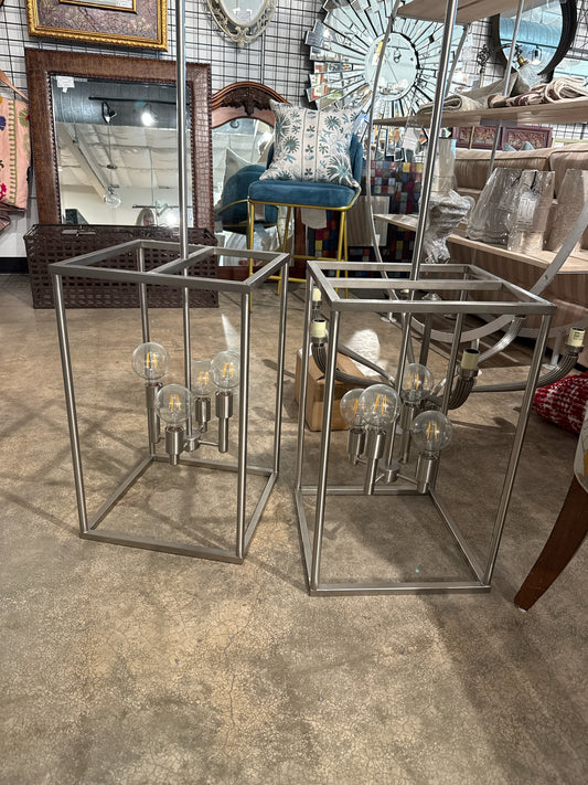 4-Light Brushed Nickel Chandelier