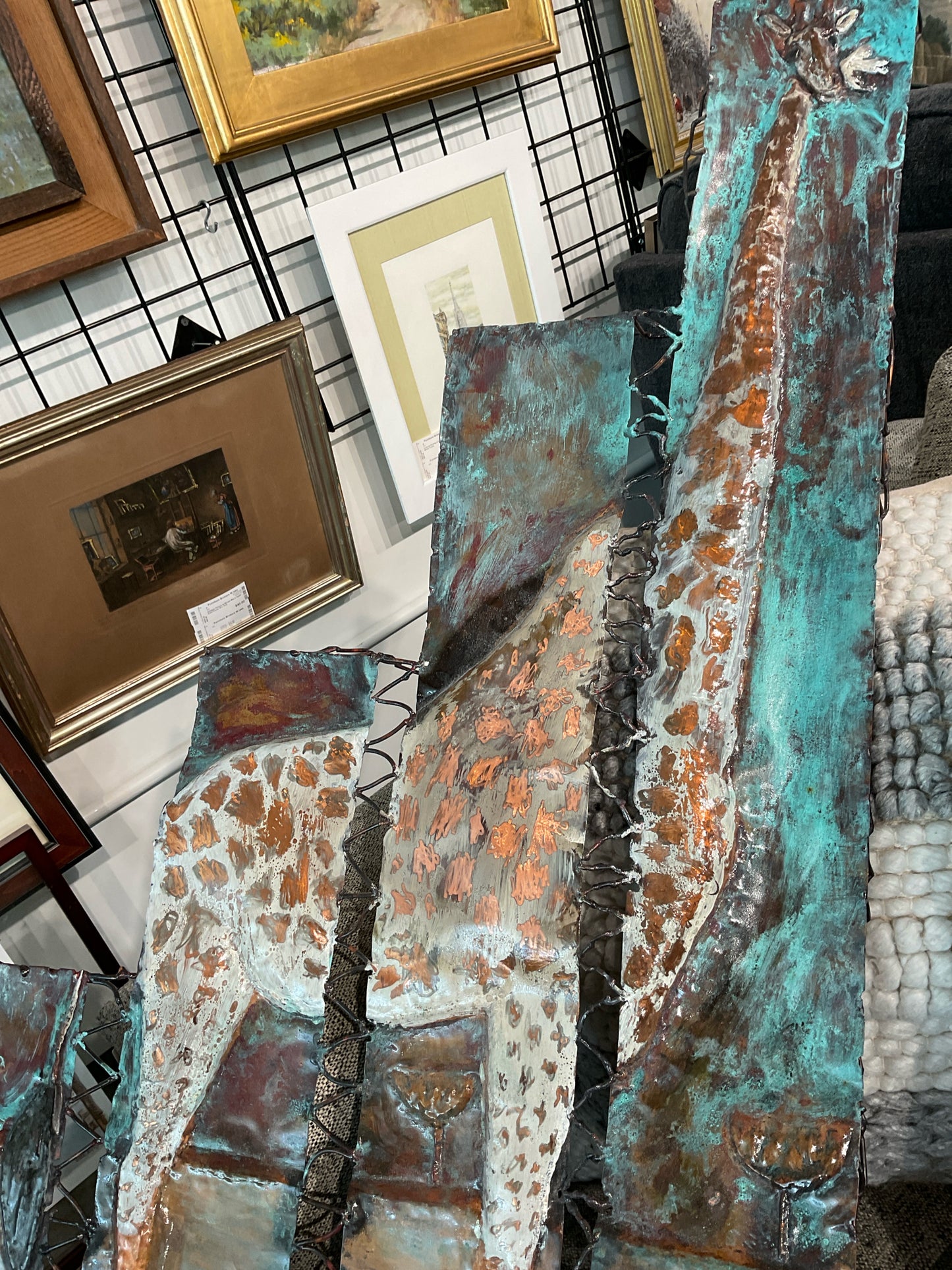 Lyle Adair, Hide & Seek Copper Wall Art - Giraffe 60/23"H