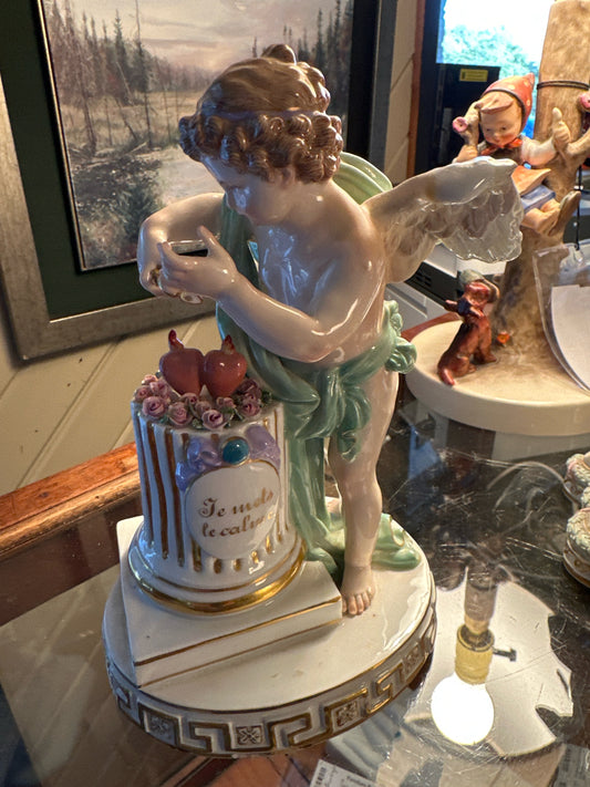 Meissen German Porcelain Cupid "Te Mets le Calme"