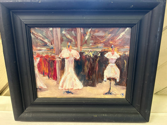 Oil Dresses in Black Frame (Local Artist Brett Framel)