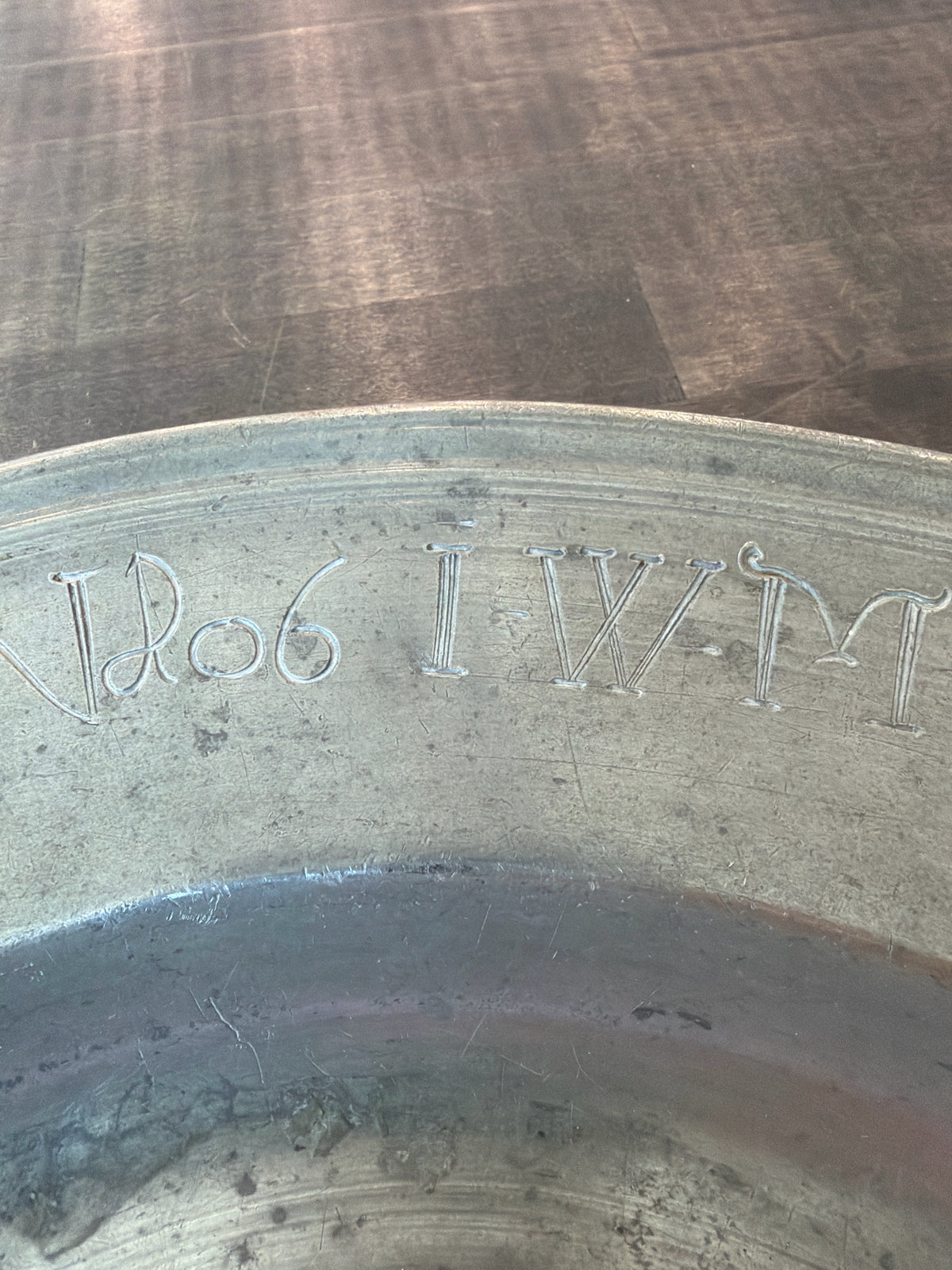 1700's Pewter Bowl/Platter- German-?-