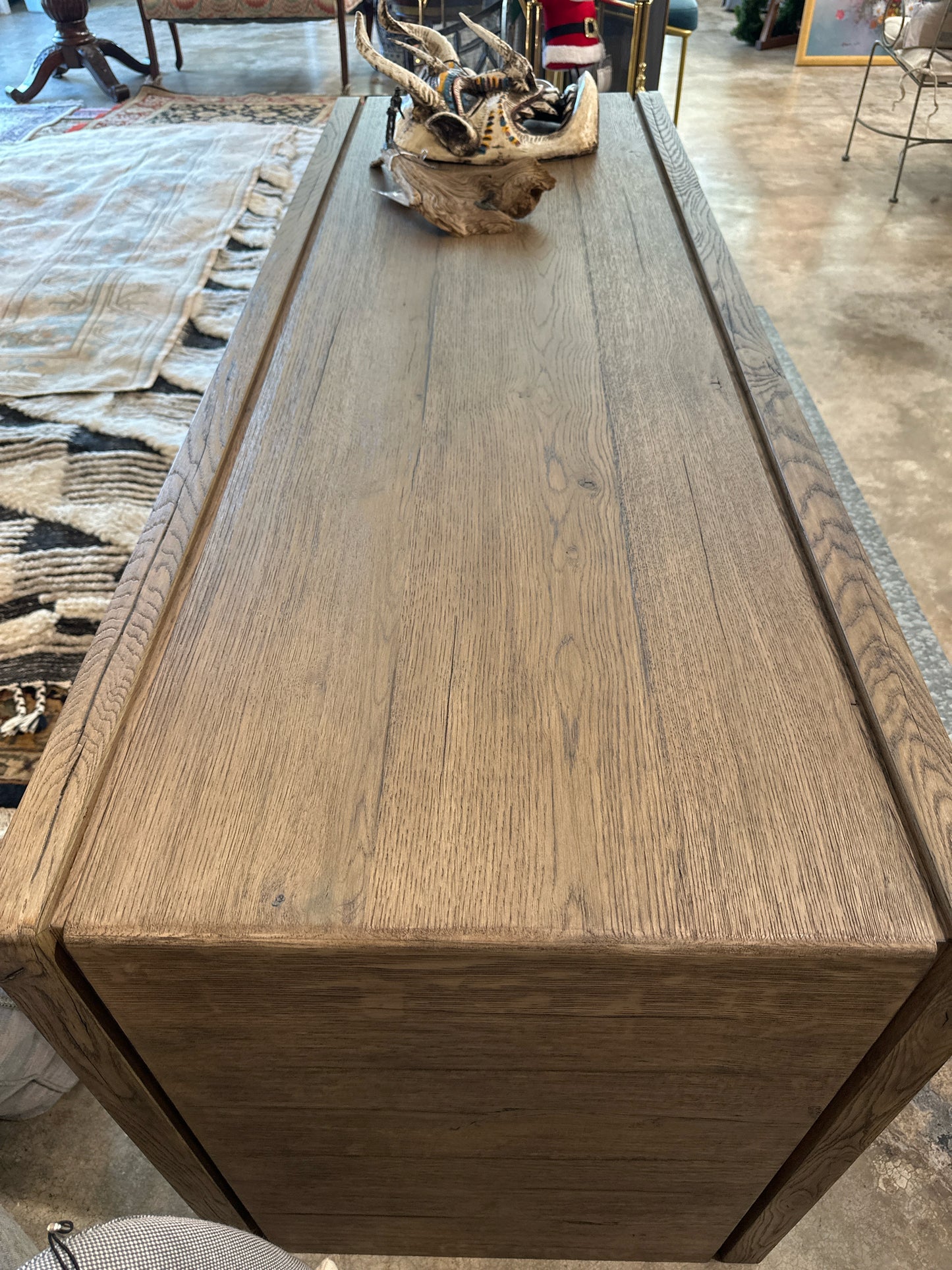 "Henry" Wood Desk/Console Wood Waterfall-NEW