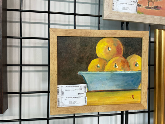 Original Oil Oranges By Local Artist