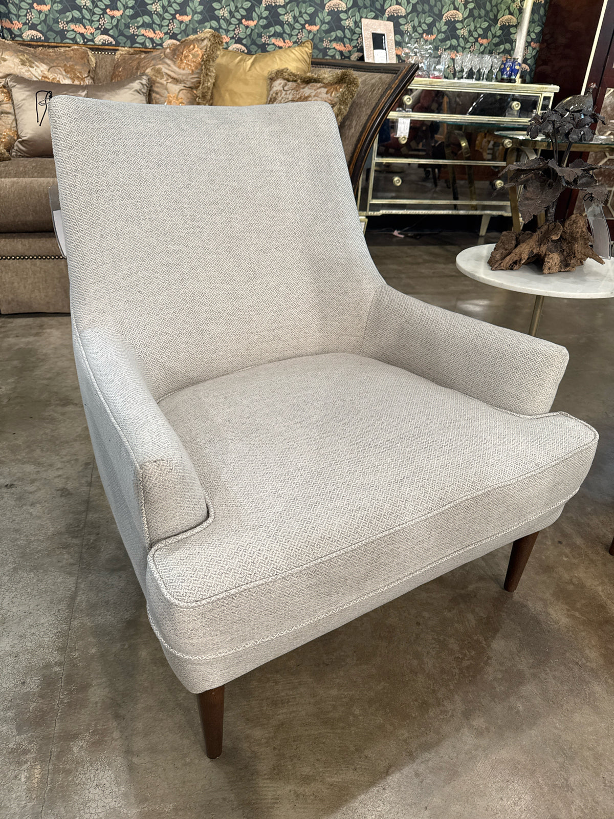 Four Hands Light Gray Upholstered Accent Chair