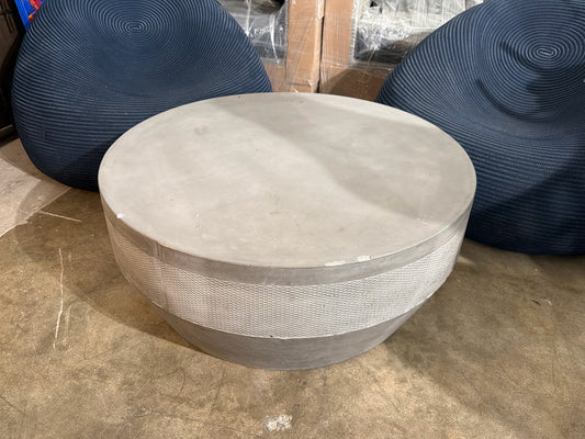 RH "Cosimo" Concrete Coffee Table (chipped)