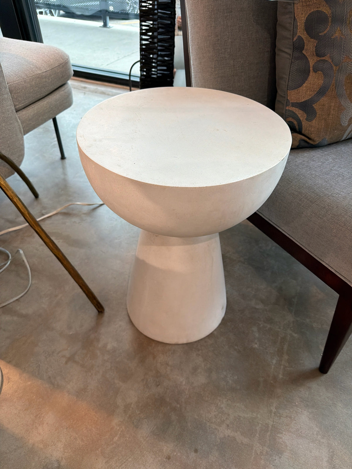 White Contemporary Side Table