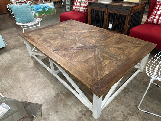 RH?-Coastal Farmhouse Coffee Table 43w X 67w X17h