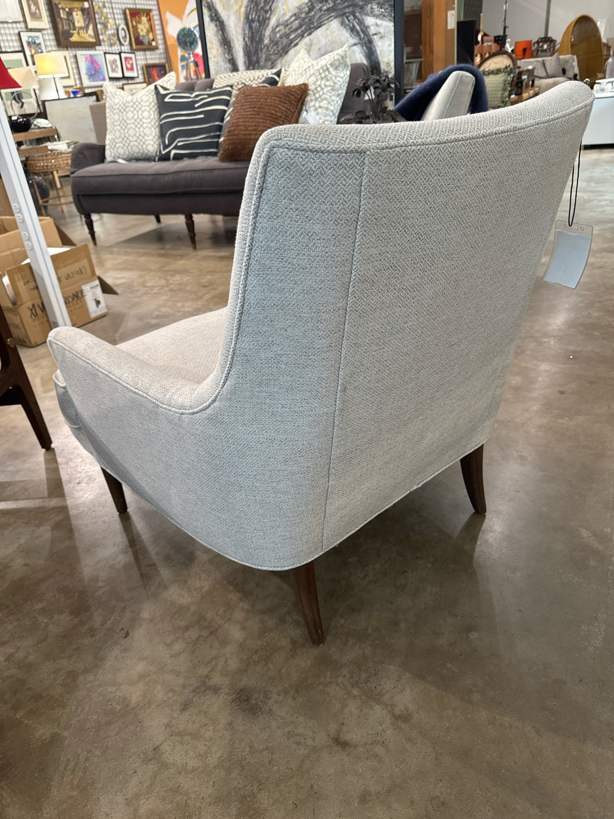 Four Hands Light Gray Upholstered Accent Chair