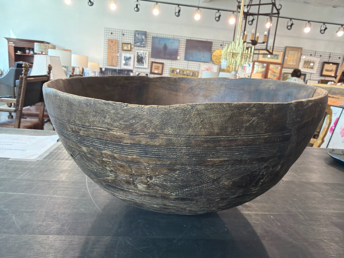 Antique African Tribal Hand Carved Bowl