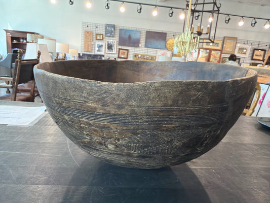 Antique African Tribal Hand Carved Bowl