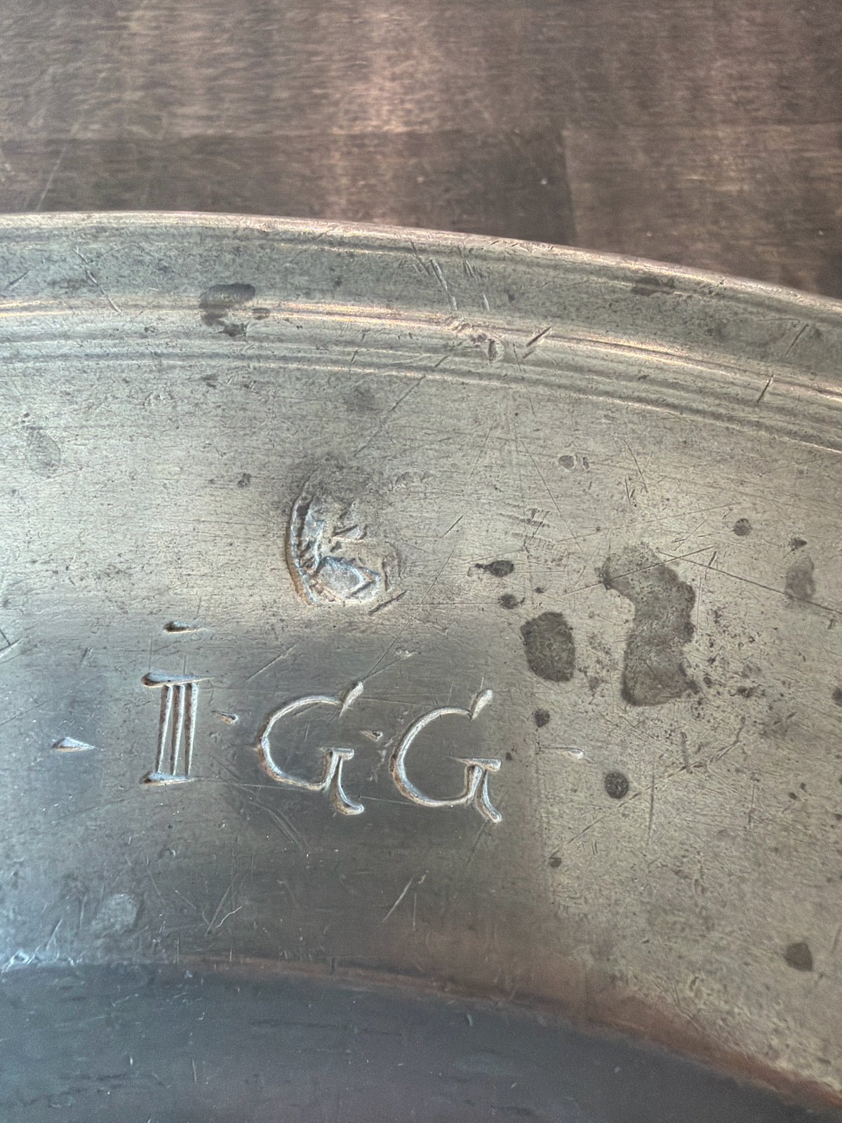 1700's Pewter Bowl/Platter- German-?-
