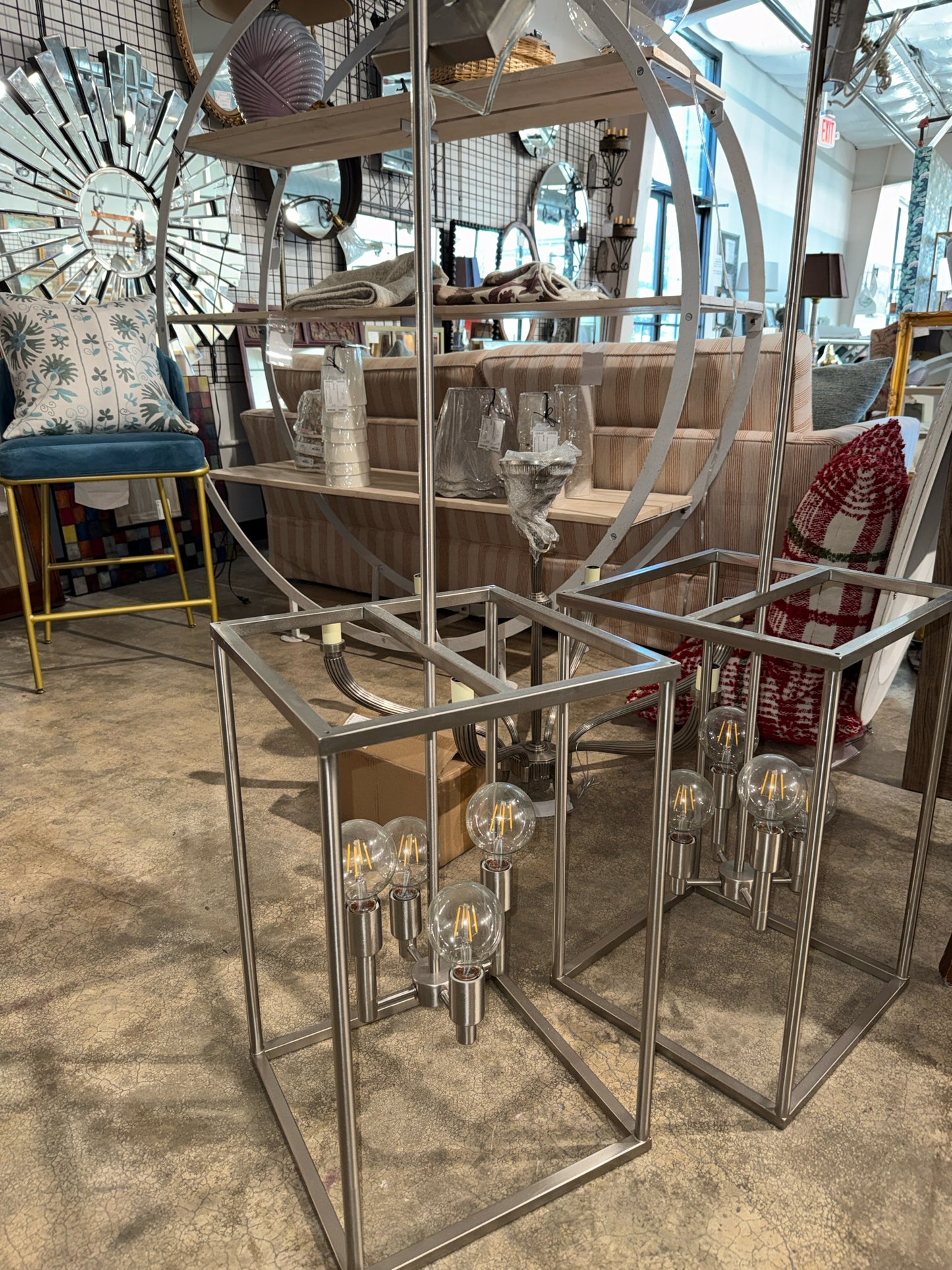 4-Light Brushed Nickel Chandelier